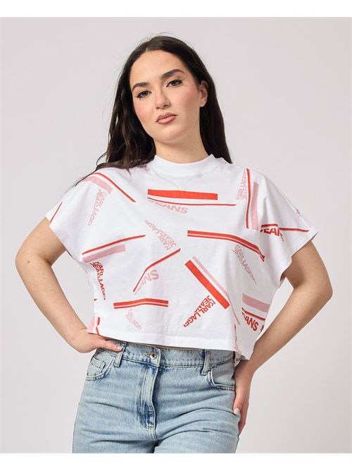 T-shirt court Karl Lagerfeld pour femme KARL LAGERFELD | A2W170341OW